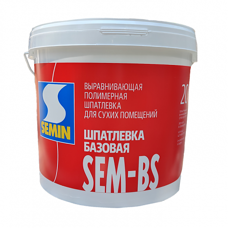 SEMIN SEM-BS Шпатлевка базовая выравнивающая для сухих помещений, 20кг