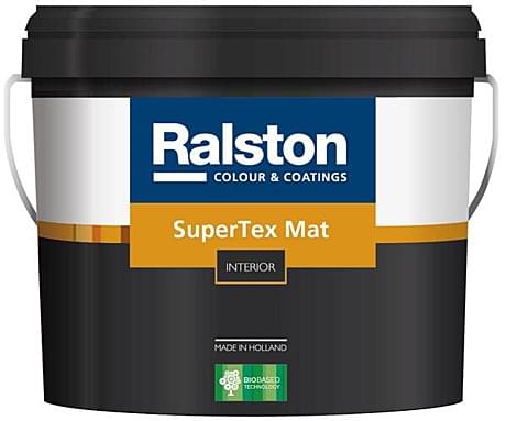 Краска Ralston SuperTex Matt 5 W-BW/СуперТекс Матт Белая-База Белая 2,5л