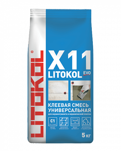 X11 EVO Клей для плитки (С1) LITOKOL, 5кг