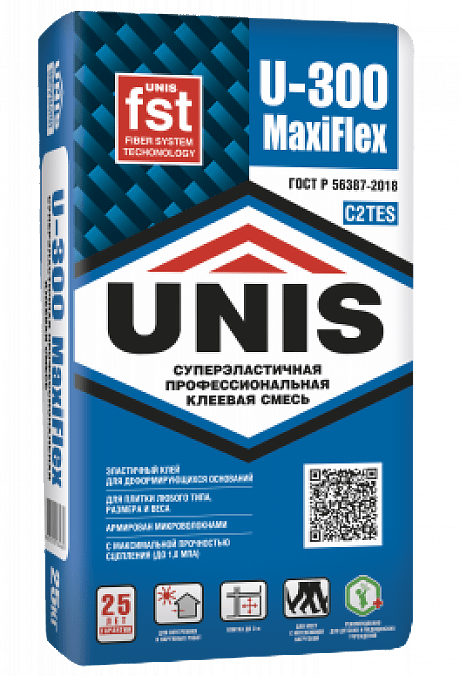 UNIS Клей MaxiFlex плиточный   U-300 25 кг