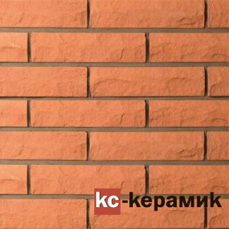 Печной кирпич КС-Керамик Красный горный камень 1НФ 250х65х120 мм