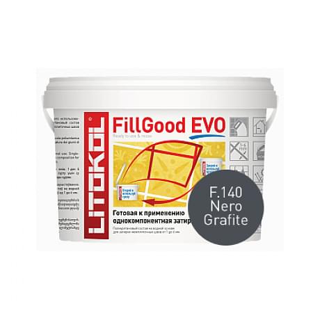 FillGood EVO F.140 nero grafite F.140 Затирка полиуретановая LITOKOL 2кг